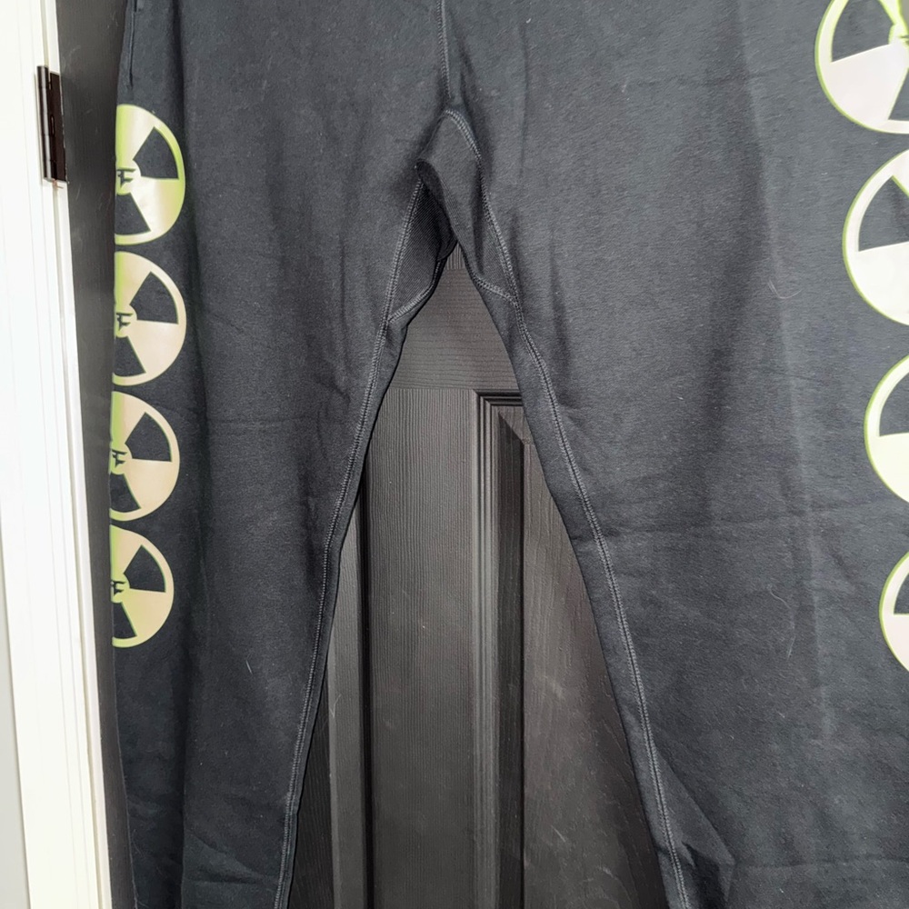 Face Clan x Nuke Squad Black and Green Sweatpants -New No Tags